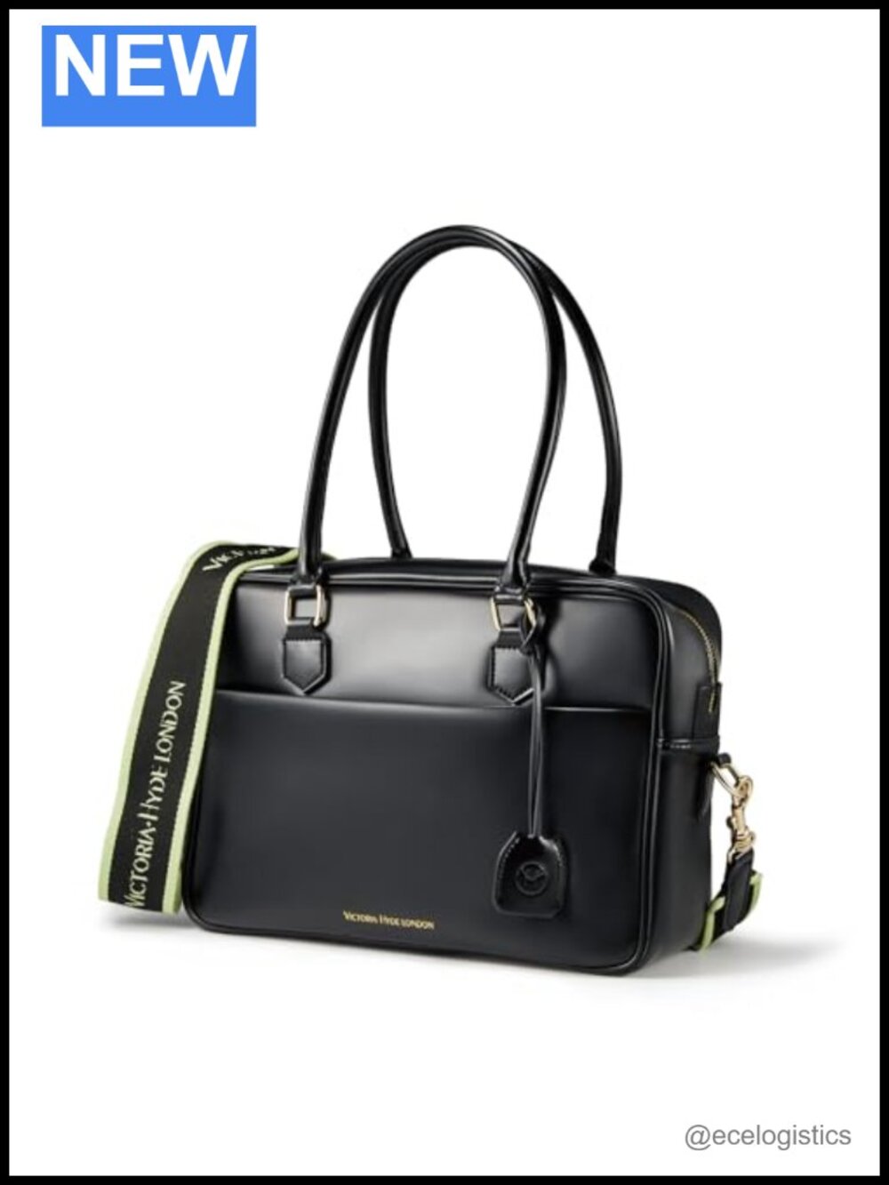 PU Leather Tote Handbag Business Laptop Bag Fits 14 Inch